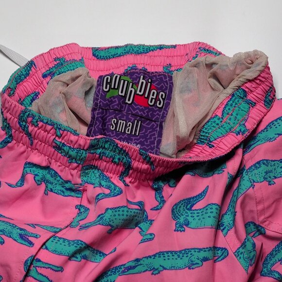 Chubbies Pink Alligator Swim Trunks - Picture 3 of 3